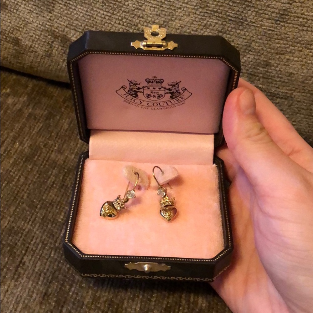 Juicy Couture Heart Drop Earrings